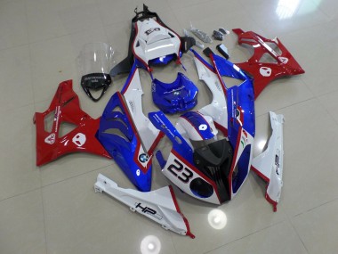 Aftermarket 2009-2016 Blue and Red BMW S1000RR Motorcycle Fairings