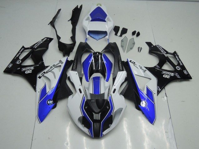 Aftermarket 2009-2016 Blue and White BMW S1000RR Fairings