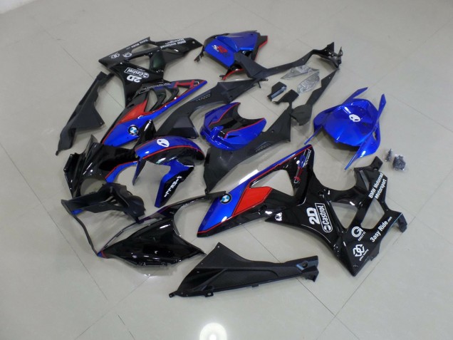 Aftermarket 2009-2016 Blue and White Red BMW S1000RR Motorcycle Fairings