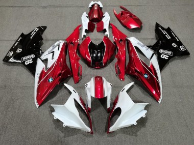 Aftermarket 2009-2016 Candy Red and White BMW S1000RR Fairings