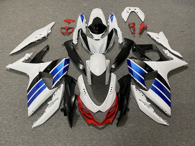 Aftermarket 2009-2016 Gloss White Blue Black and Red Suzuki GSXR 1000 Motorcycle Fairings Aftermarket 2009-2016 Gloss White Blue Black and Red Suzuki GSXR 1000 Motorcycle Fairings