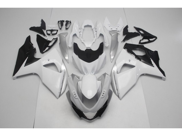 Aftermarket 2009-2016 Gloss White and Silver Suzuki GSXR 1000 Motorcycle Fairings Aftermarket 2009-2016 Gloss White and Silver Suzuki GSXR 1000 Motorcycle Fairings