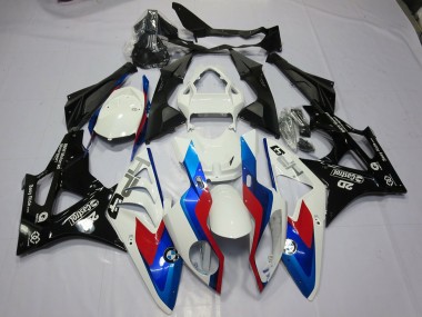 Aftermarket 2009-2016 Light Blue and Black BMW S1000RR Motorcycle Fairings