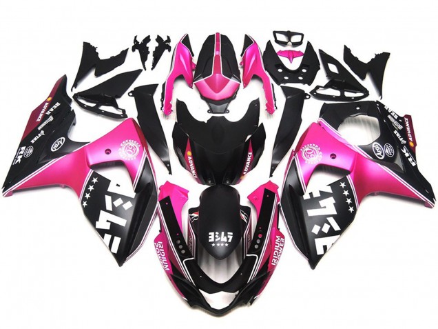 Aftermarket 2009-2016 Matte Pink Custom Suzuki GSXR 1000 Motorcycle Fairings Aftermarket 2009-2016 Matte Pink Custom Suzuki GSXR 1000 Motorcycle Fairings