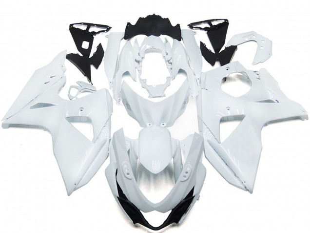 Aftermarket 2009-2016 Solid Gloss white with Silver Suzuki GSXR 1000 Motorcycle Fairings Aftermarket 2009-2016 Solid Gloss white with Silver Suzuki GSXR 1000 Motorcycle Fairings