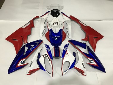 Aftermarket 2009-2018 Gloss White / Blue / Red BMW S1000RR Fairings