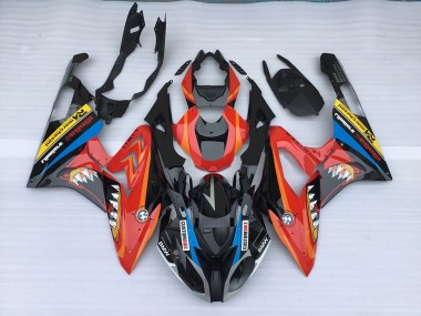 Aftermarket 2009-2018 Red Shark Gloss BMW S1000RR Motorcycle Fairings