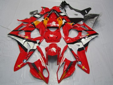 Aftermarket 2009-2018 Red and White BMW S1000RR Fairings