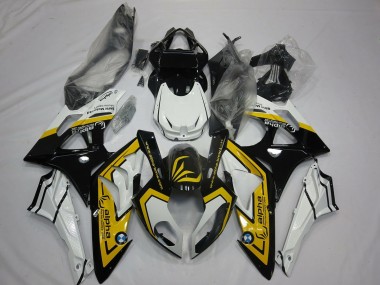 Aftermarket 2009-2018 Yellow Black BMW S1000RR Motorcycle Fairings