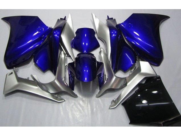 Aftermarket 2010-2013 Deep Blue and Silver Honda VFR1200 Motorcycle Fairings