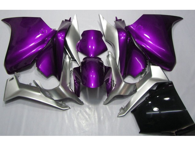 Aftermarket 2010-2013 Deep Purple and Silver Honda VFR1200 Motorcycle Fairings Aftermarket 2010-2013 Deep Purple and Silver Honda VFR1200 Motorcycle Fairings