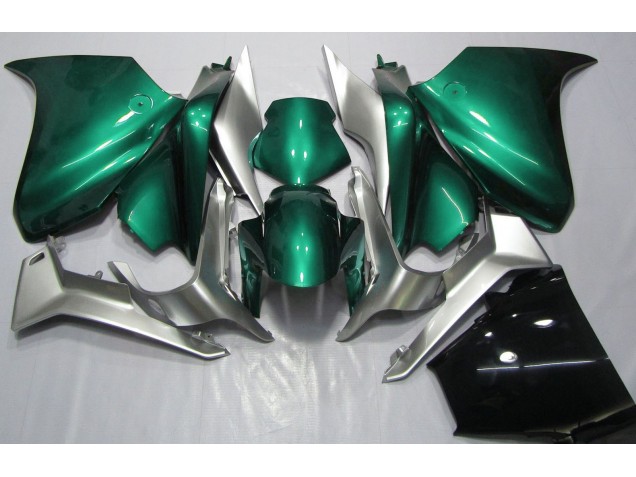 Aftermarket 2010-2013 Seafoam Green and Silver Honda VFR1200 Motorcycle Fairings Aftermarket 2010-2013 Seafoam Green and Silver Honda VFR1200 Motorcycle Fairings
