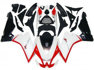 Aftermarket 2010-2015 Gloss White & Red Aprilia RSV4 1000 Motorcycle Fairings