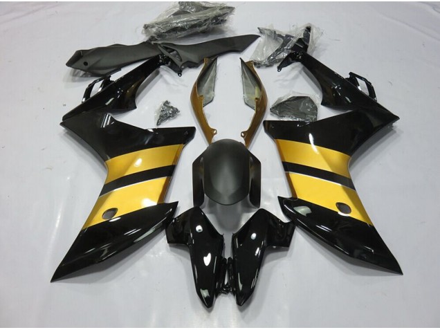 Aftermarket 2011-2012 Gold Black CBR Design Honda CBR600F Motorcycle Fairings Aftermarket 2011-2012 Gold Black CBR Design Honda CBR600F Motorcycle Fairings