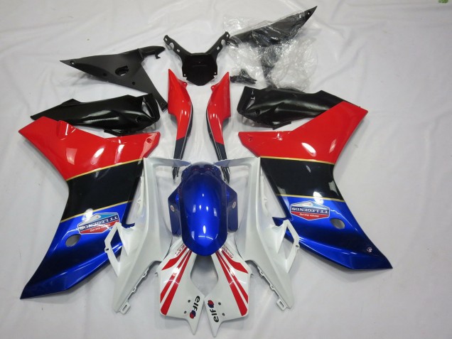 Aftermarket 2011-2012 Tri Color Gold Stripe Honda CBR600F Motorcycle Fairings Aftermarket 2011-2012 Tri Color Gold Stripe Honda CBR600F Motorcycle Fairings