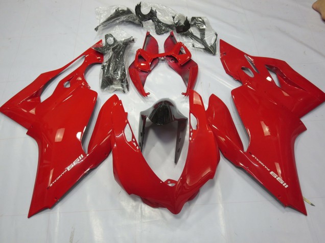 Aftermarket Plain Gloss Red Ducati 1199 Motorcycle Fairings Aftermarket Plain Gloss Red Ducati 1199 Motorcycle Fairings