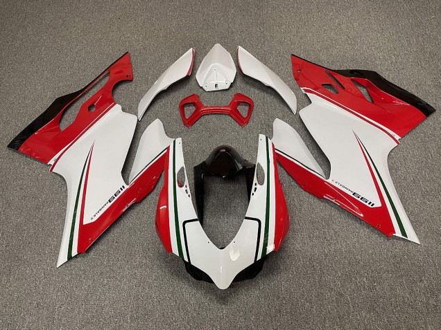 Aftermarket Tri Color Ducati 1199 Motorcycle Fairings Aftermarket Tri Color Ducati 1199 Motorcycle Fairings