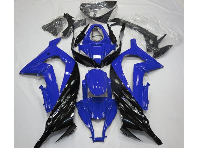 Aftermarket 2011-2015 Gloss Blue and Black Kawasaki ZX10R Motorcycle Fairings