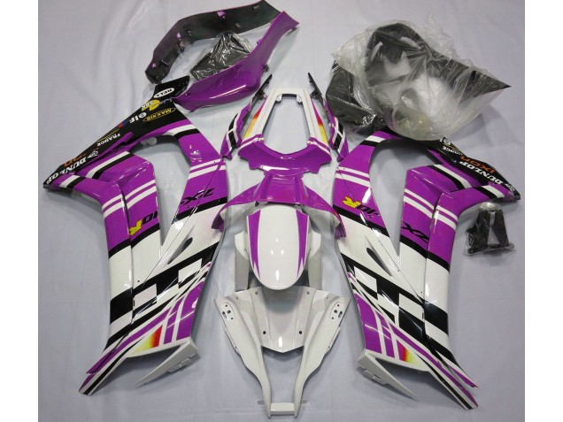 Aftermarket 2011-2015 Purple Black and White Kawasaki ZX10R Motorcycle Fairings Aftermarket 2011-2015 Purple Black and White Kawasaki ZX10R Motorcycle Fairings