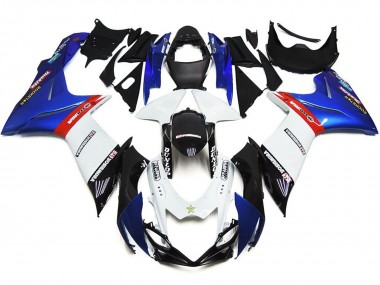 Aftermarket 2011-2020 Custom Logos with Blue and Red Suzuki GSXR 600-750 Motorcycle Fairings