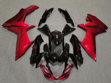 Aftermarket 2011-2020 Gloss Black and Lava Red Suzuki GSXR 600-750 Motorcycle Fairings