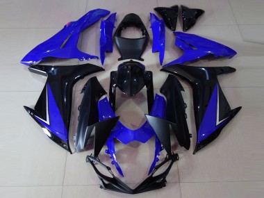 Aftermarket 2011-2020 Gloss Blue and Black Suzuki GSXR 600-750 Motorcycle Fairings