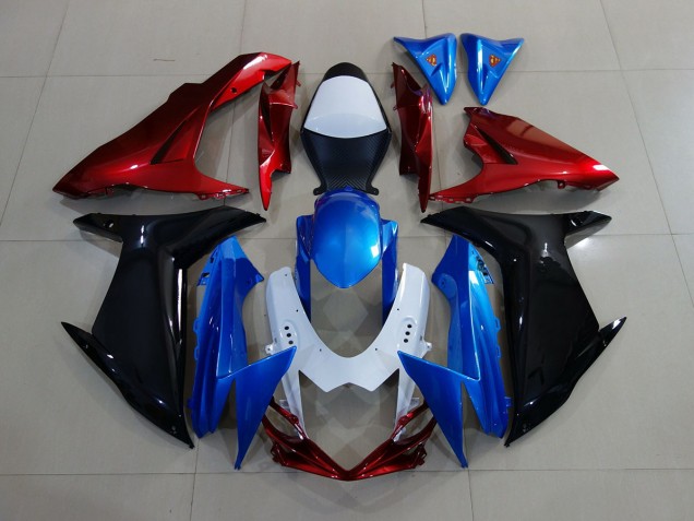 Aftermarket 2011-2020 Blue / Black / Red Suzuki GSXR 600-750 Motorcycle Fairings Aftermarket 2011-2020 Blue / Black / Red Suzuki GSXR 600-750 Motorcycle Fairings