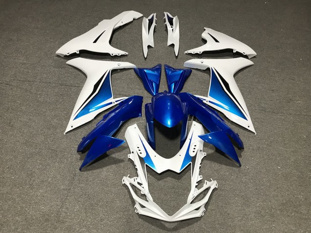 Aftermarket 2011-2020 Blue White Custom Suzuki GSXR 600-750 Motorcycle Fairings Aftermarket 2011-2020 Blue White Custom Suzuki GSXR 600-750 Motorcycle Fairings