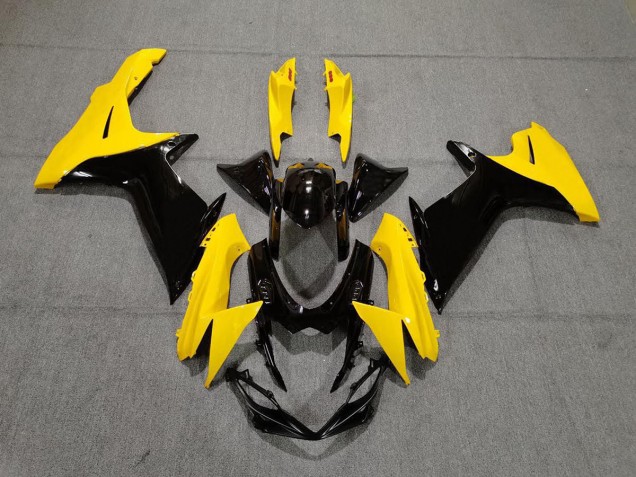 Aftermarket 2011-2020 Gloss Yellow and Black Suzuki GSXR 600-750 Motorcycle Fairings Aftermarket 2011-2020 Gloss Yellow and Black Suzuki GSXR 600-750 Motorcycle Fairings