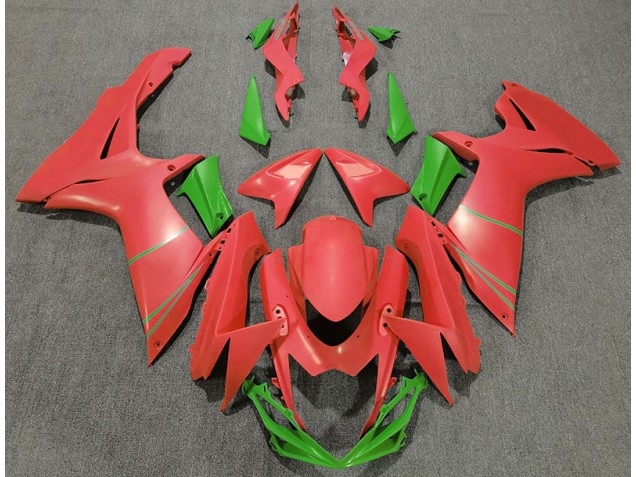 Aftermarket 2011-2020 Matte Grapefruit Red & Green Suzuki GSXR 600-750 Motorcycle Fairings Aftermarket 2011-2020 Matte Grapefruit Red & Green Suzuki GSXR 600-750 Motorcycle Fairings