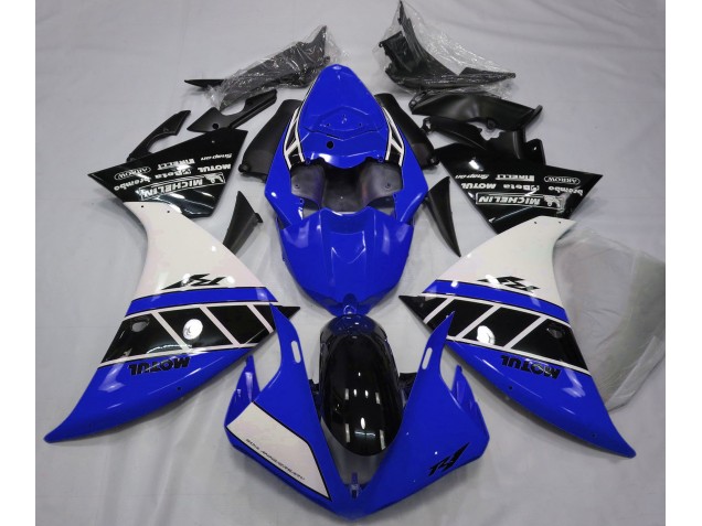 Aftermarket 2012-2014 Gloss Blue White and Black Yamaha R1 Motorcycle Fairings Aftermarket 2012-2014 Gloss Blue White and Black Yamaha R1 Motorcycle Fairings