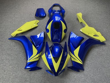 Aftermarket 2012-2016 Gloss Blue and High Vis Yellow Honda CBR1000RR Fairings