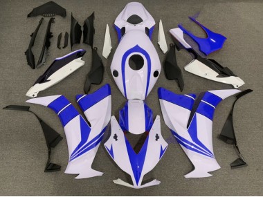 Aftermarket 2012-2016 Gloss Blue and White Honda CBR1000RR Motorcycle Fairings