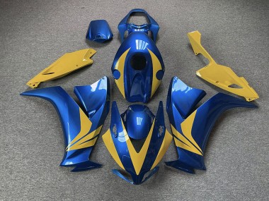 Aftermarket 2012-2016 Gloss Blue and Yellow Honda CBR1000RR Motorcycle Fairings