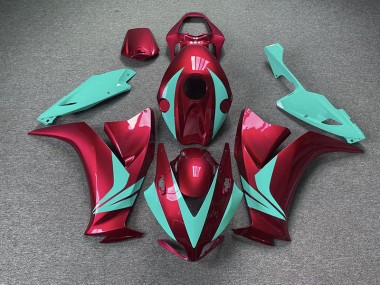 Aftermarket 2012-2016 Gloss Red and Teal Honda CBR1000RR Motorcycle Fairings