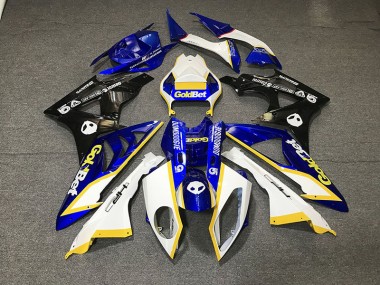 Aftermarket 2012-2016 Gloss White and Blue Honda CBR1000RR Motorcycle Fairings