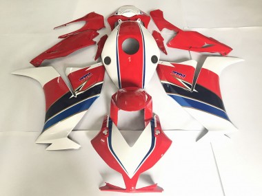 Aftermarket 2012-2016 Red with White / Blue Honda CBR1000RR Motorcycle Fairings