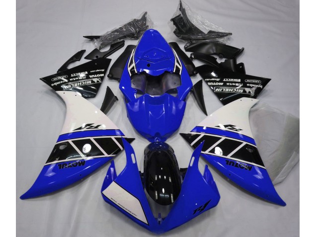 Aftermarket 2013-2014 Gloss Blue White and Black Yamaha R1 Fairings