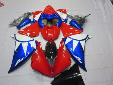 Aftermarket 2013-2014 Red Blue and White Yamaha R1 Fairings