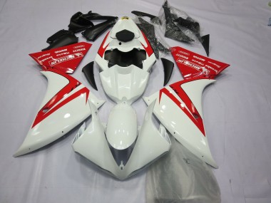Aftermarket 2013-2014 Red and White Yamaha R1 Fairings