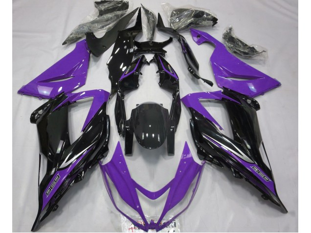 Aftermarket 2013-2018 Black and Purple Kawasaki ZX6R Motorcycle Fairings Aftermarket 2013-2018 Black and Purple Kawasaki ZX6R Motorcycle Fairings