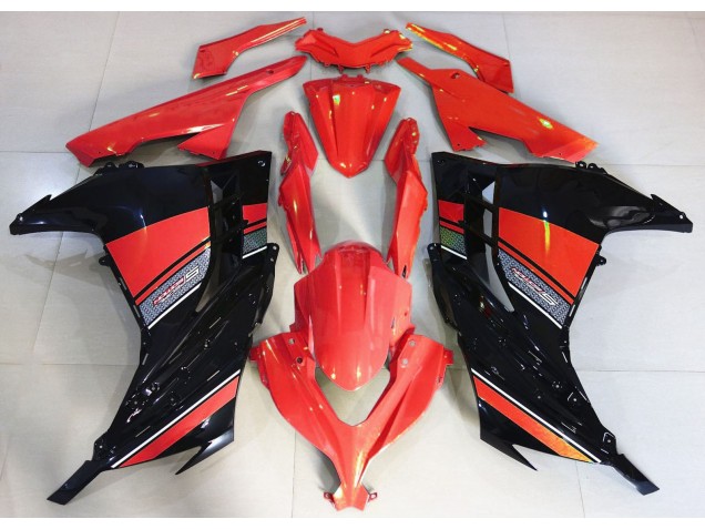 Aftermarket 2013-2018 Candy Red and Black Kawasaki Ninja 300 Motorcycle Fairings Aftermarket 2013-2018 Candy Red and Black Kawasaki Ninja 300 Motorcycle Fairings