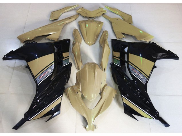 Aftermarket 2013-2018 Desert Tan and Black Kawasaki Ninja 300 Motorcycle Fairings Aftermarket 2013-2018 Desert Tan and Black Kawasaki Ninja 300 Motorcycle Fairings