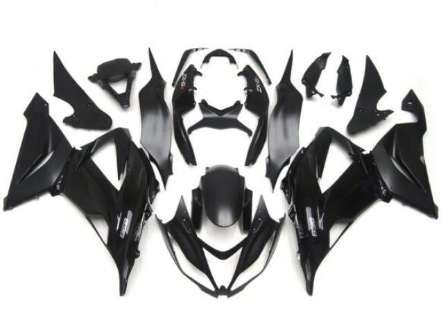 Aftermarket 2013-2018 Gloss / Matte Black Plain Slick Decals Kawasaki ZX6R Motorcycle Fairings Aftermarket 2013-2018 Gloss / Matte Black Plain Slick Decals Kawasaki ZX6R Motorcycle Fairings