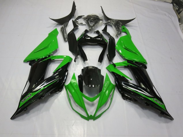 Aftermarket 2013-2018 Green Black Kawasaki ZX6R Motorcycle Fairings Aftermarket 2013-2018 Green Black Kawasaki ZX6R Motorcycle Fairings