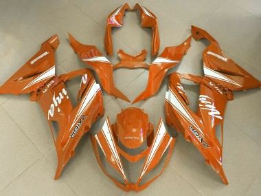 Aftermarket 2013-2018 Orange Ninja Kawasaki ZX6R Motorcycle Fairings