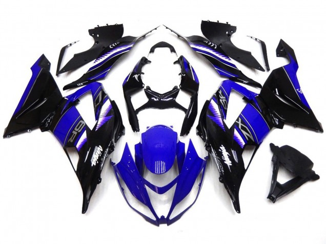 Aftermarket 2013-2018 Vibrant Deep Blue and Black Kawasaki ZX6R Motorcycle Fairings Aftermarket 2013-2018 Vibrant Deep Blue and Black Kawasaki ZX6R Motorcycle Fairings
