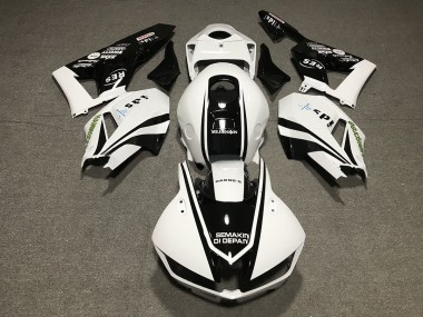 Aftermarket 2013-2020 Black and White Design Honda CBR600RR Motorcycle Fairings