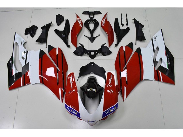 Aftermarket 2015-2017 Red and White Ducati 959 1299 Fairings