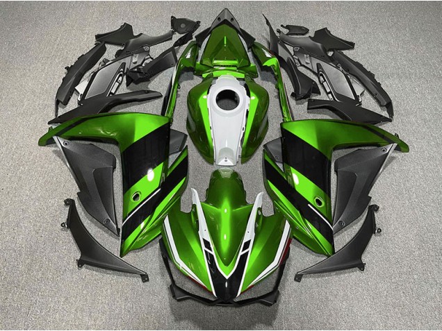 Aftermarket 2015-2018 Green Black and White Yamaha R3 Motorcycle Fairings Aftermarket 2015-2018 Green Black and White Yamaha R3 Motorcycle Fairings